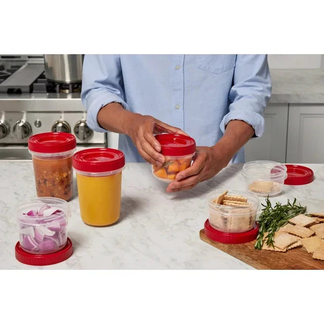 Rubbermaid Takealongs 12 Piece Food Storage Set, Red - Amado Deals - wholesale and distributors with free shipping in United States Rubbermaid Takealongs 12 Piece Food Storage Set, Red - Amado Deals - wholesale and distributors with free shipping in United States